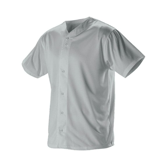 Alleson Athletic - Dura Light Mesh Baseball Jersey - Color - Grey - Size - 2XL