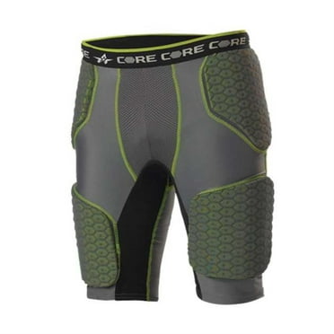 Free Shipping! TUOY Men's Padded Compression Shorts 5 Pads Football Girdle Hip Thigh Protector