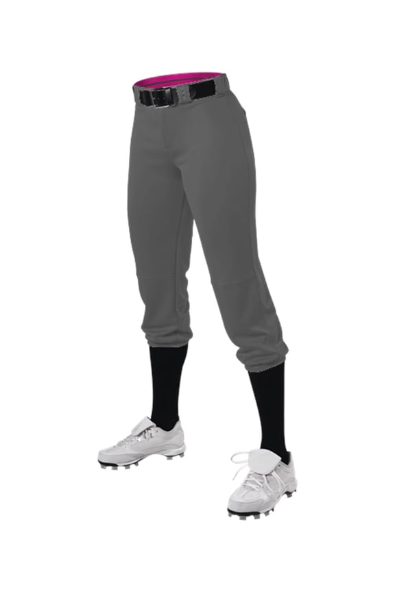 Girls' Belted Speed Premium Fastpitch Pants Size S Color Greys