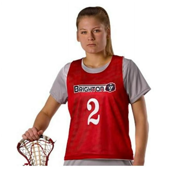 Alleson Athletic LP001W Womens Lacrosse Reversible Pinnie - Kelly White