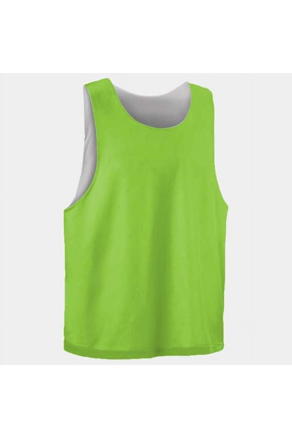 LP001W Womens Lacrosse Reversible Pinnie-Lime/White-XXS/XS