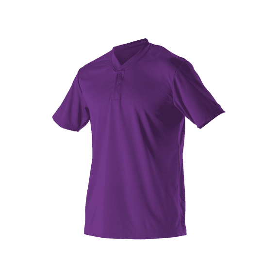 Alleson Athletic Mens Baseball Two Button Henley Jersey