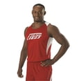 thumbnail image 1 of Alleson Athletic R1LFJ Men's Loose Fit Track Tank - Scarlet White, 1 of 1