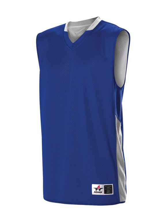 Womens Single Ply Reversible Jersey - Royal/White S