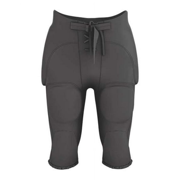 Alleson Athletic Solo Series Integrated Football Pants 688D Charcoal 2XL