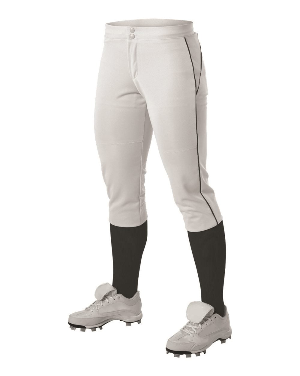 Pantalon softball femme Alleson style 625BW taille XXL. Pipe blanche