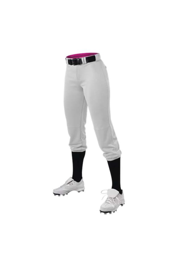 Women's Belted Speed Premium Fastpitch Pants - White, XS