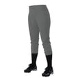 thumbnail image 1 of Alleson Athletic Women's Fastpitch Pants 605PLW Charcoal XS, 1 of 1