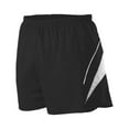 thumbnail image 1 of Alleson Athletic Women's Loose Fit Track Shorts R1LFPW Black/ White 2XL, 1 of 3