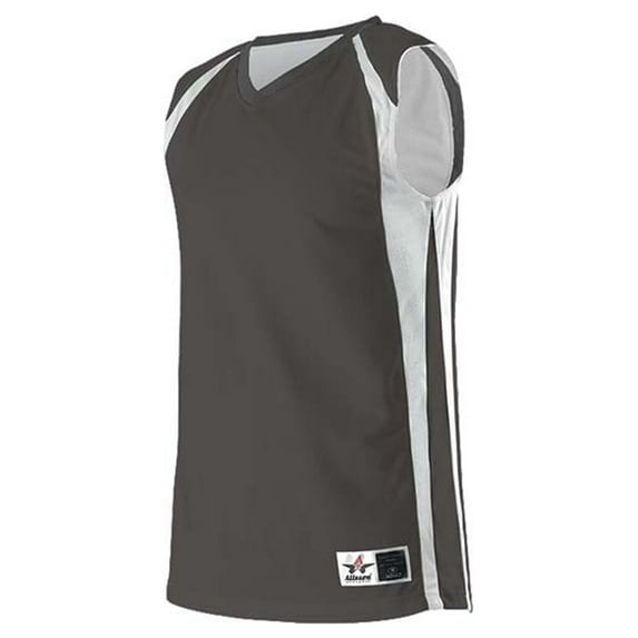Alleson Athletic - Women's Reversible Basketball Jersey - Color - Charcoal/ White - Size - XL