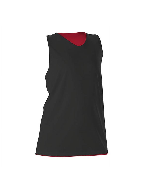 Women's Reversible Racerback Tank 506CRW Black/ Red L