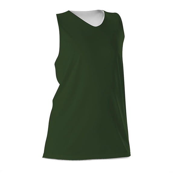Alleson Athletic Women's Reversible Racerback Tank 506CRW Forest/ White S