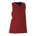 thumbnail image 1 of Alleson Athletic Women's Reversible Racerback Tank 506CRW Red/ Navy XL, 1 of 8