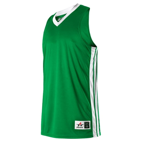 Alleson Athletic - Women's Single Ply Basketball Jersey - Color - Kelly/ White - Size - XS