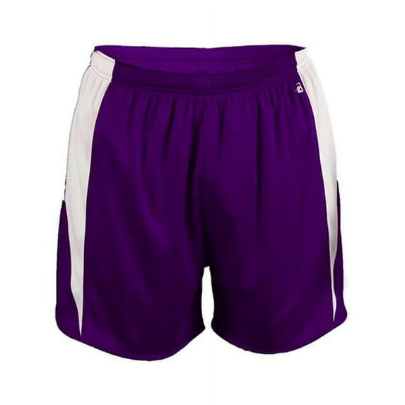 Alleson Athletic Youth Stride Shorts in Purple/ White S | 2273