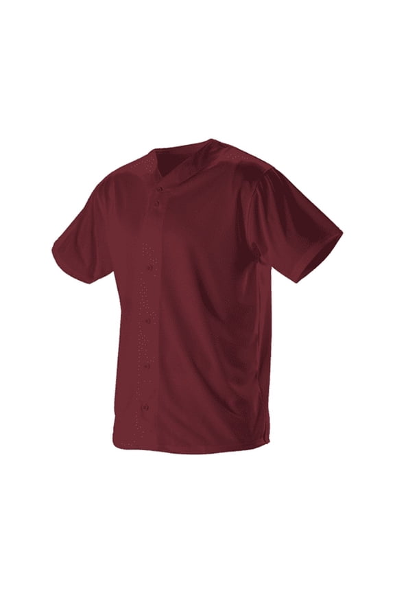 Alleson Faux Mesh Baseball Jersey LIGHT MAROON MD