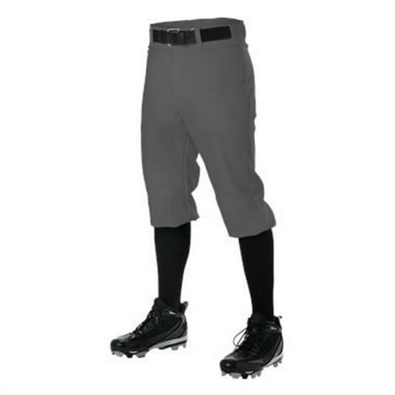 Alleson Men's Knicker Baseball Pant , Gray, L