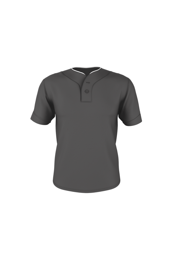Alleson Men's Two-Button Mesh Baseball Jersey