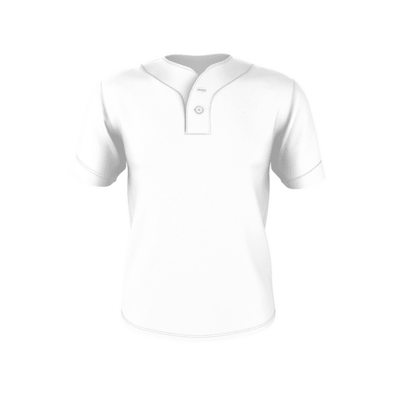 Alleson Men's Two-Button Mesh Baseball Jersey