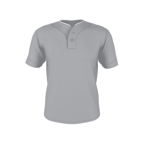 Alleson Men's Two-Button Mesh Baseball Jersey