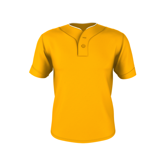Alleson Men's Two-Button Mesh Baseball Jersey
