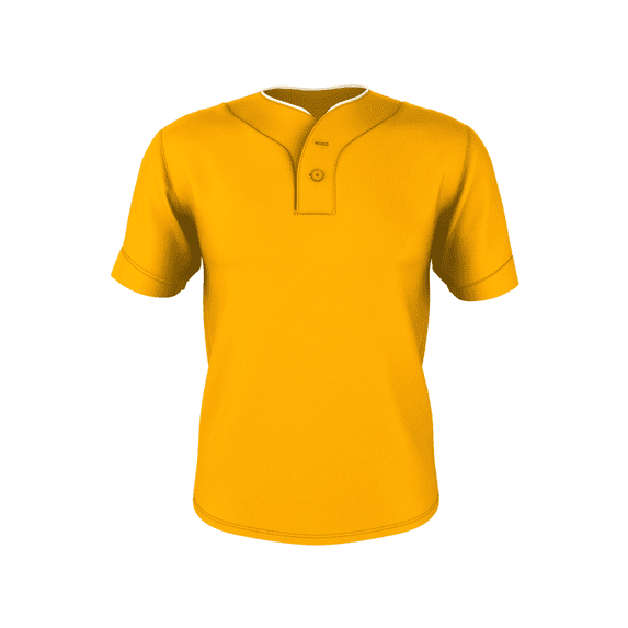 Alleson Men's Two-Button Mesh Baseball Jersey