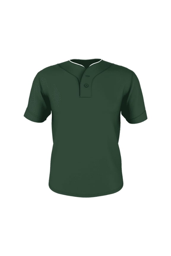 Alleson Men's Two-Button Mesh Baseball Jersey