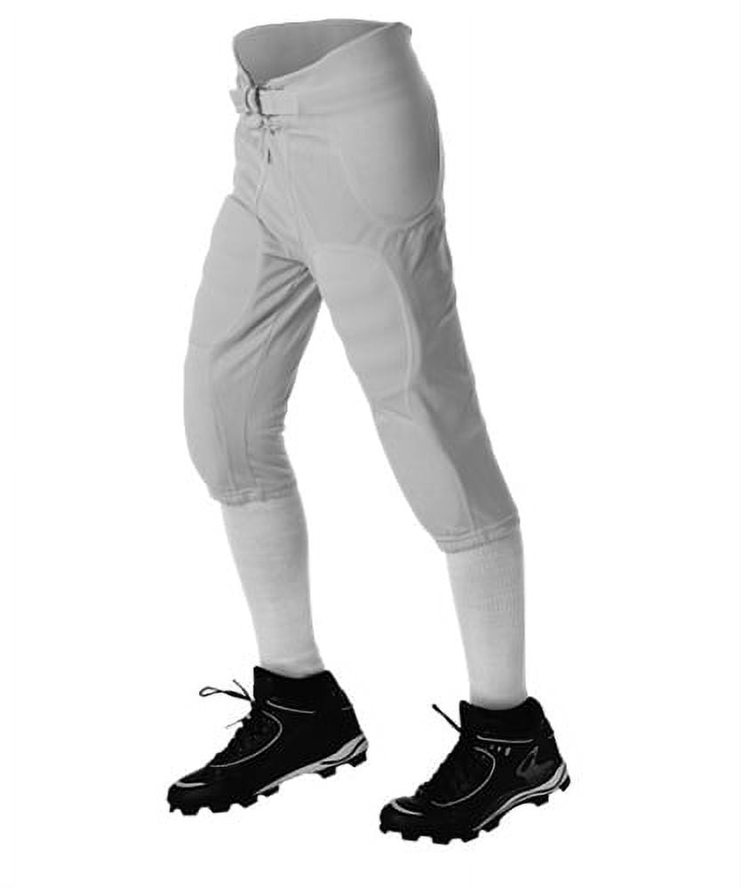 Alleson Solo Series Youth Integrated Football Pants Grey Small