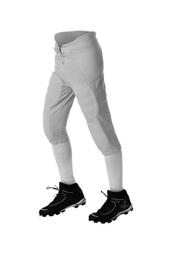 Alleson Solo Series Youth Integrated Football Pants - Grey - Small