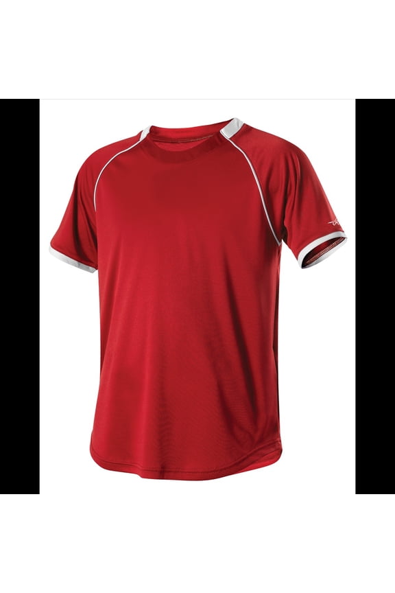 508C1 Adult Baseball Jersey - Red White