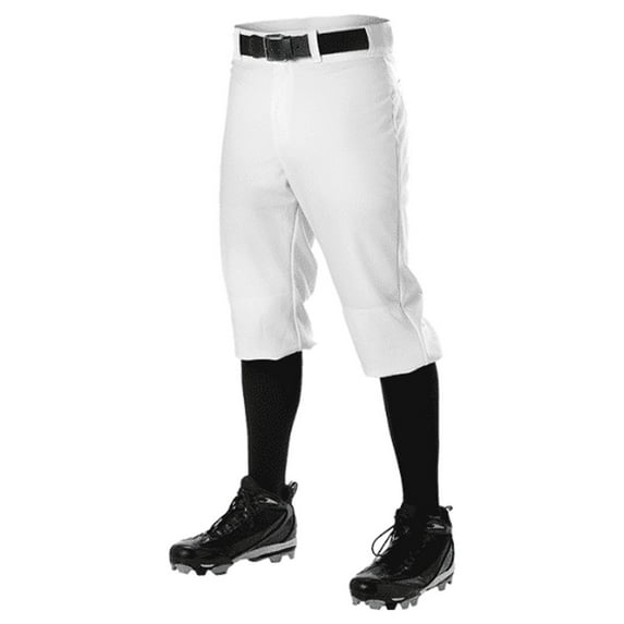 Alleson Athletic Youth Baseball Knicker Pants - White, M
