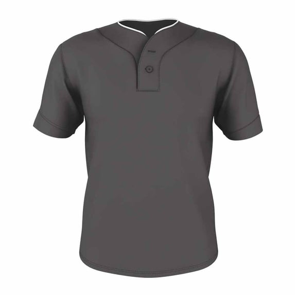 Alleson Youth Two-Button Mesh Baseball Jersey