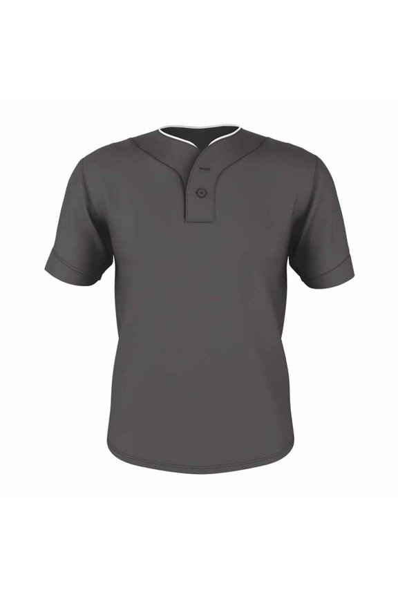 Alleson Youth Two-Button Mesh Baseball Jersey