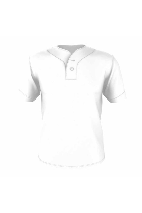 Alleson Youth Two-Button Mesh Baseball Jersey