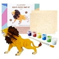 thumbnail image 1 of Allessimo Create Paint Lion 3D Puzzles for Kids Girls and Boys Ages 7 8 9 10 11 12 Year Old Includes Wooden Model Kit Brush and Paint Supplies Cool Stem Gift for Kids and Teenage Art Projects, 1 of 3