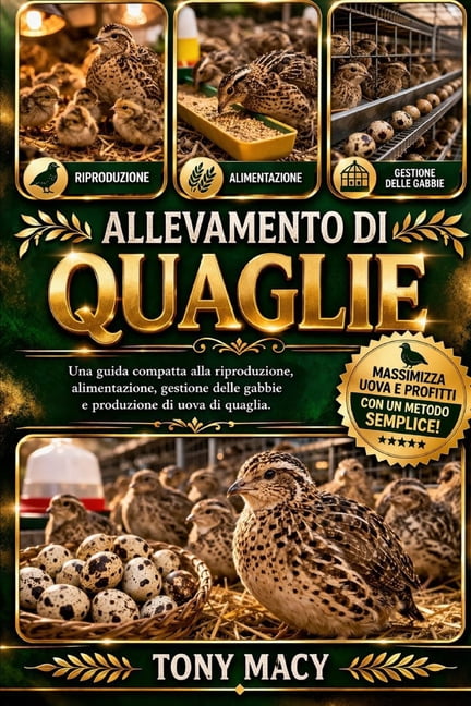 Allevamento Di Quaglie: Una guida compatta alla riproduzione, alimentazione, gestione delle gabbie e produzione di uova , (Paperback)