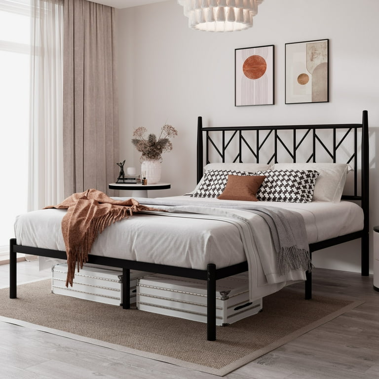 Black queen metal headboard online