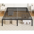 thumbnail image 1 of Allewie Full Size Bed Frame, 14 inch Metal Platform Beds with Storage Space, No Box Spring Needed and Easy Assembly, Black, 1 of 8