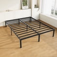 thumbnail image 1 of Allewie Full Size Bed Frame, 14 inch Metal Platform Beds with Storage Space, No Box Spring Needed and Easy Assembly, Black, 1 of 10