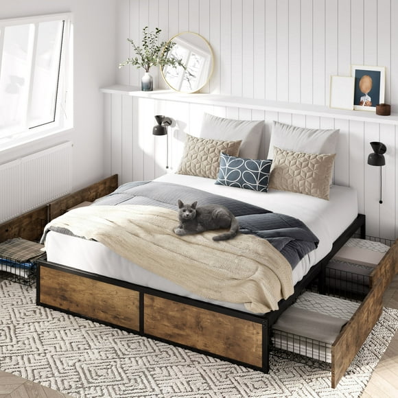 Platform Beds with Drawers