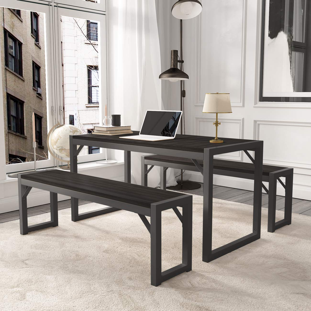 Better Homes and Gardens Collin Wood and Metal Dining Table