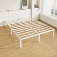 thumbnail image 1 of Allewie Queen Bed Frame, 14 inch Metal Platform Beds with Storage Space, No Box Spring Needed and Easy Assembly, White, 1 of 10