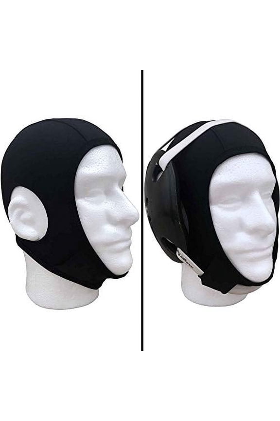 Wrestling Hair Cover Cap | Universal Fit for Any Headgear | Best Design W/Chin Straps & Open Ears | Hair Net for Grappling Sports, Wrestling, Judo & Jiu Jitsu | Girls & Boys (Full