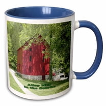 3drose, Alley Mill in the Ozarks, 15oz Two-tone Blue Mug