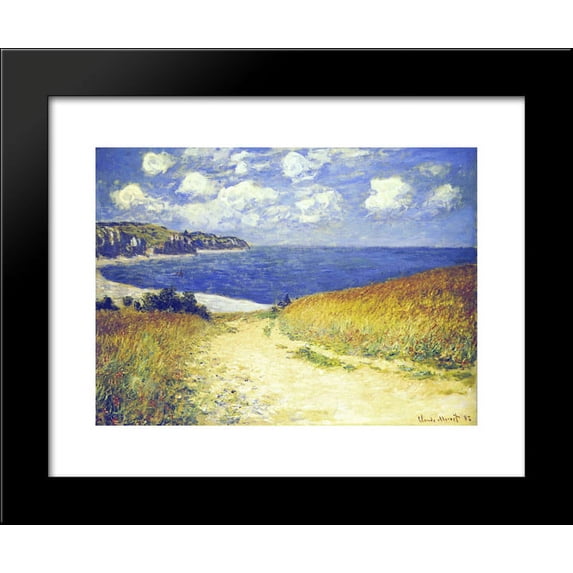Alley near Pourville 20x24 Framed Art Print by Monet, Claude