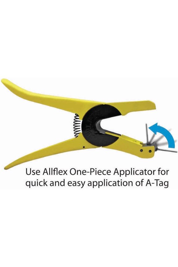 Allflex A-TAG Applicator One-Piece Ear Tag Pivoting Pin Quick Fewer Torn Ears