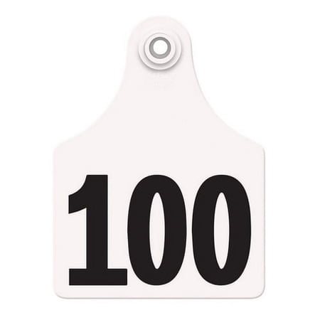 Allflex Global Maxi Numbered Tags 76-100 White, 1 Count