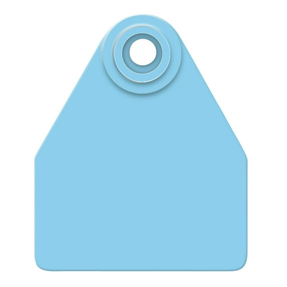 Allflex Global Medium Cattle Blank Ear Tags 25 Count Blue