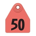 thumbnail image 1 of Allflex Global Medium Numbered Tags 26-50 Red, 1 Count, 1 of 3