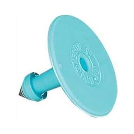 Allflex Global Small Male Blank Buttons 25 Count Blue
